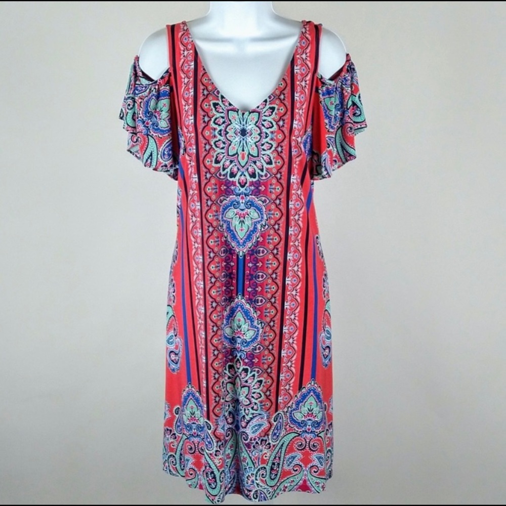 NWT, MSK cold shoulder dress size Small